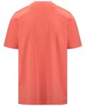  T-shirt maglia maglietta UOMO Kappa Arancione Camelia Logo Cromen Cotone 2