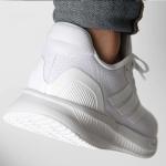  Scarpe Sneakers UOMO Adidas Running Jogging RUNFALCON 5 Total White 2