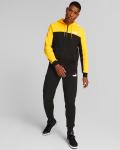  Tuta Intera Completa UOMO Puma Essentials Hoodie Colorblock Nero Giallo 0
