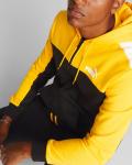  Tuta Intera Completa UOMO Puma Essentials Hoodie Colorblock Nero Giallo 3