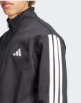  Tuta Intera Completa UOMO Adidas Basic 3-Stripes Fleece Nero Cotone Felpato 4