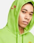  Felpa Cappuccio Hoodie UOMO Nike Sport Essentials Verde Cotone Felpato 3