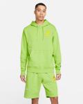  Felpa Cappuccio Hoodie UOMO Nike Sport Essentials Verde Cotone Felpato 