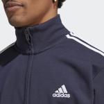  Tuta Intera Completa UOMO Adidas Blu Basic 3-Stripes French Terry Cotone 6