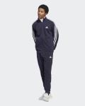  Tuta Intera Completa UOMO Adidas Blu Basic 3-Stripes French Terry Cotone 1