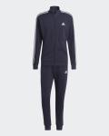  Tuta Intera Completa UOMO Adidas Blu Basic 3-Stripes French Terry Cotone 5