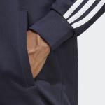  Tuta Intera Completa UOMO Adidas Blu Basic 3-Stripes French Terry Cotone 4