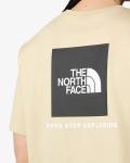  T-shirt maglia maglietta UOMO The North Face Beige Gravel REDBOX Tee Cotone 2