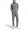  Tuta Intera Completa UOMO Adidas Basic 3-Stripes Tricot Grigio Silver 0