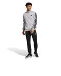  Tuta Intera Completa Tracksuit UOMO Adidas Basic 3-Stripes French Terry Grigio 0