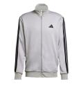  Tuta Intera Completa Tracksuit UOMO Adidas Basic 3-Stripes French Terry Grigio 3
