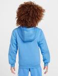  Felpa Cappuccio Hoodie Ragazzi bambini Unisex Nike Club HD Junior Azzurro 