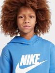  Felpa Cappuccio Hoodie Ragazzi bambini Unisex Nike Club HD Junior Azzurro 