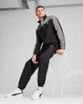 Tuta Intera Completa UOMO Puma Woven Colorblock Nero Grigio 