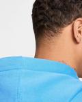  Felpa Cappuccio Hoodie UOMO Nike CLUB Sportswear Fleece Blu Azzuro 
