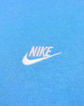  Felpa Cappuccio Hoodie UOMO Nike CLUB Sportswear Fleece Blu Azzuro 