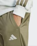  Tuta Intera Completa UOMO Adidas Basic 3-Stripes FT Verde kaki 