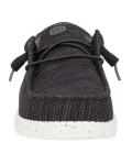  Scarpe Casual Mocassini UOMO Hey Dude Wally stretch mesh m Nero Bianco 