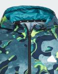  Giacca Sportiva UOMO Adidas Verde Future Icons Allover Print Full-Zip 