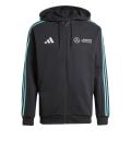  Mercedes AMG Adidas Giacca Calcio 2025 DNA FZ HD 3 Stripes Collo Alto UOMO Nero 