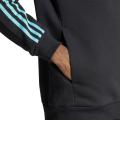  Mercedes AMG Adidas Giacca Calcio 2025 DNA FZ HD 3 Stripes Collo Alto UOMO Nero 