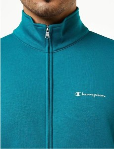 Tuta Intera Completa UOMO Champion PowerBlend petrolio Cotone felpato 3
