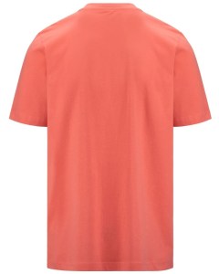  T-shirt maglia maglietta UOMO Kappa Arancione Camelia Logo Cromen Cotone 2