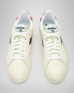  Scarpe Sneakers UOMO Diadora Bianco Rosso lifestyle T2 GAME L LOW ICONA 6