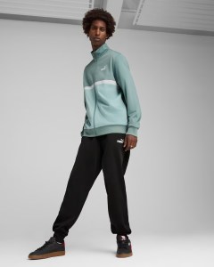  Tuta Intera Completa UOMO Puma Poly Suit Color Block Verde Poliestere tricot 0