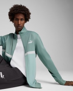  Tuta Intera Completa UOMO Puma Poly Suit Color Block Verde Poliestere tricot 1