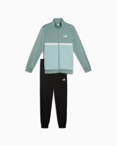  Tuta Intera Completa UOMO Puma Poly Suit Color Block Verde Poliestere tricot 7