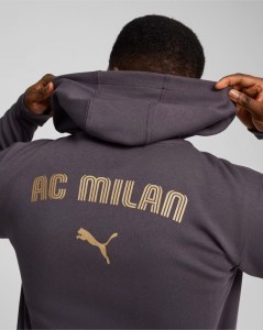  Ac Milan Puma Giacca tuta Grigio Cotone 2024 25 Casuals HD FZ 1