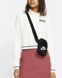  Nike Borsa tracolla borsello Heritage Nero Unisex Poliestere 6