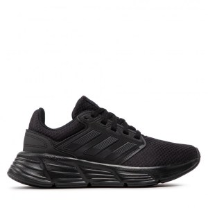  Scarpe Sneakers DONNA Adidas Running Jogging Total Black GALAXY 6 W 1