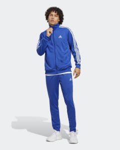 Tuta Intera Completa UOMO Adidas Royal Basic 3-Stripes Tricot 0