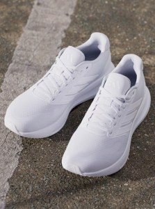  Scarpe Sneakers UOMO Adidas Running Jogging RUNFALCON 5 Total White 8