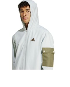  Tuta Intera Completa UOMO Adidas Cargo Woven Wonder Silver con tasche 3