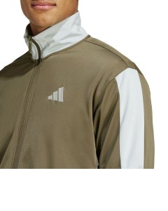  Tuta Intera Completa UOMO Adidas Training ColorBlock Verde Oliva Con tasche 5