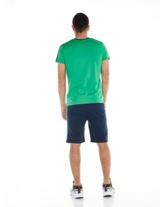  Completo Tempo Libero UOMO Leone 1947 Verde set Kit Vintage Logo Cotone 2