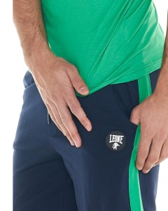  Completo Tempo Libero UOMO Leone 1947 Verde set Kit Vintage Logo Cotone 4