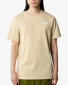  T-shirt maglia maglietta UOMO The North Face Beige Gravel REDBOX Tee Cotone 3